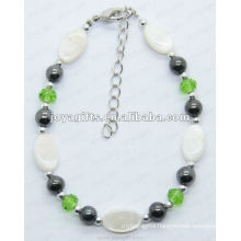 Hematite Glass Beads Bracelet